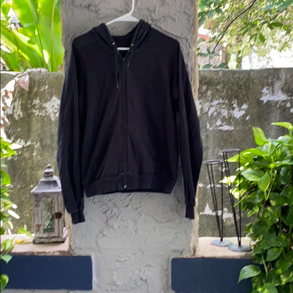 100% cotton unisex American apparel black hoodie